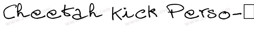 Cheetah Kick Perso字体转换